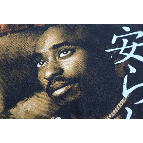 Tupac Makaveli Shakur Memorial Thug Double Sided Graphic Print XL T shirt Tee - Picture 1 of 9